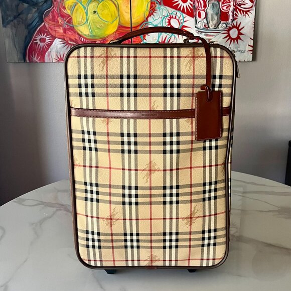 Burberry Other - Burberry Haymarket Check Vintage Suitcase